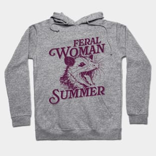 Feral Woman Summer - Opossum Hoodie